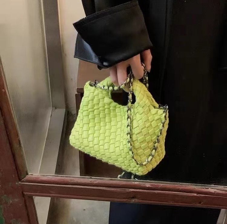 Luxury Bags Korea - Korean Luxury Woven PU Handbag Women