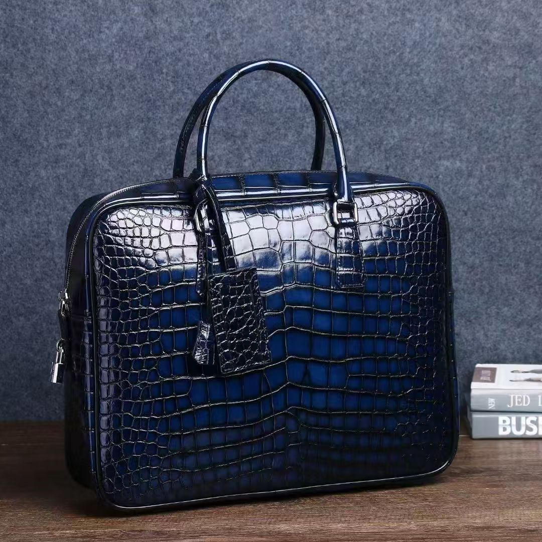 Luxury Bags That Fit Laptop - 2025 New Luxury Alligator Pattern Genuine