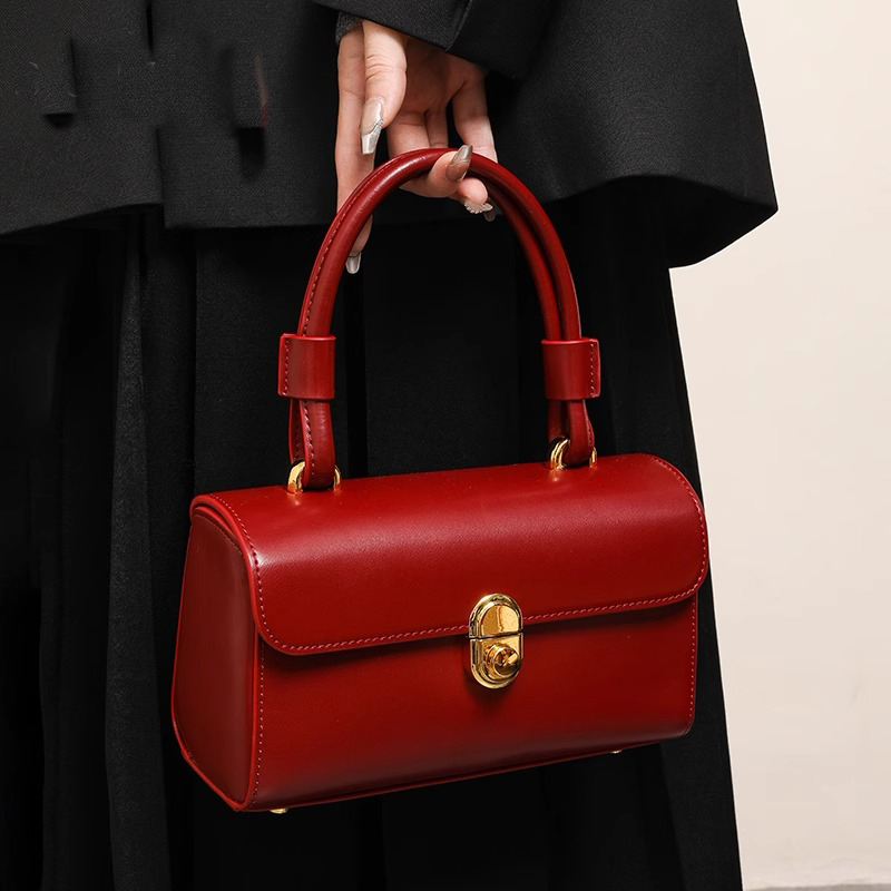 Luxury Bags Korea - Luxury Bridal Red Wedding Bag High