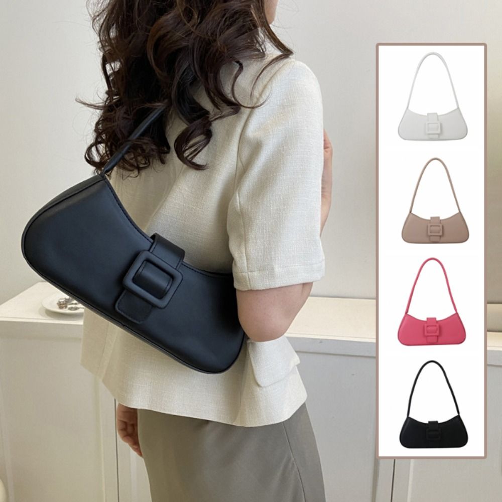 Luxury Bags Korea - PU Leather Underarm bag Women Korean