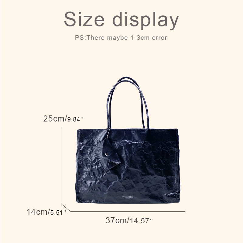 Korean Casual Kraft Paper Tote - Luxury Bags Vendor 评论和价格