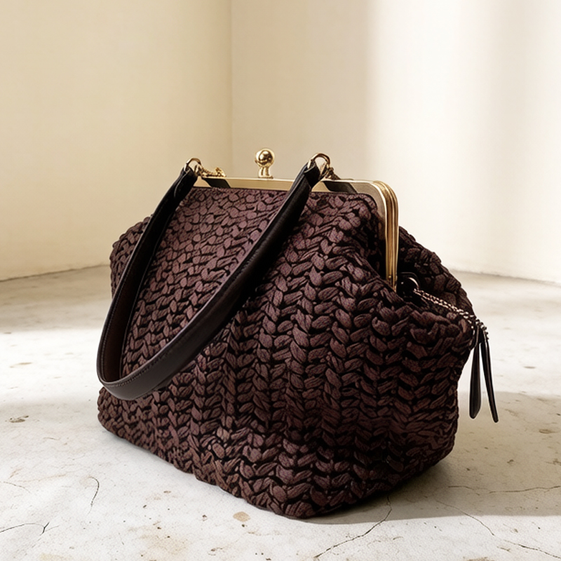 Hand-Woven Kisslock Frame Shou - Luxury Bags Vendor 评论和价格
