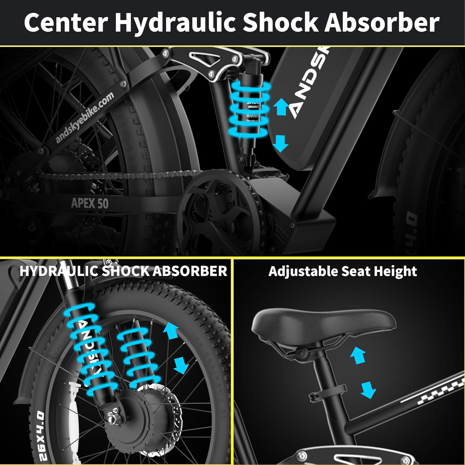 ANDSKY Apex50 AWD Electric Bik - Luxury Bags Levels 评论和价格