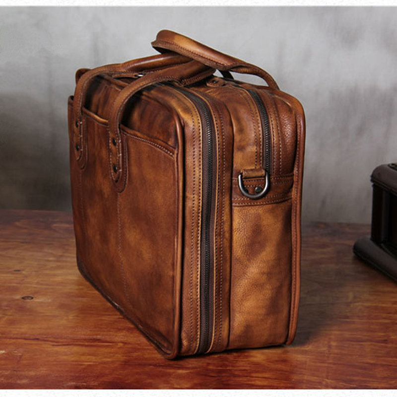 Luxury Vintage Genuine Leather - Luxury Bags That Fit Laptop 评论和价格