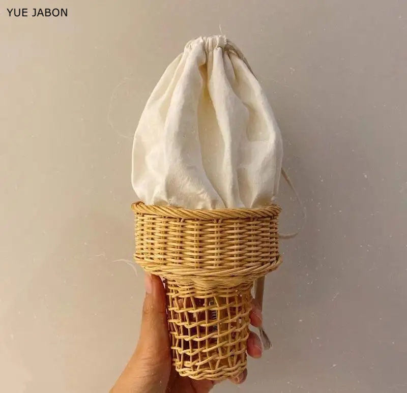 Ice Cream Design Woven Bag Swe - Luxury Bags Korea 评论和价格