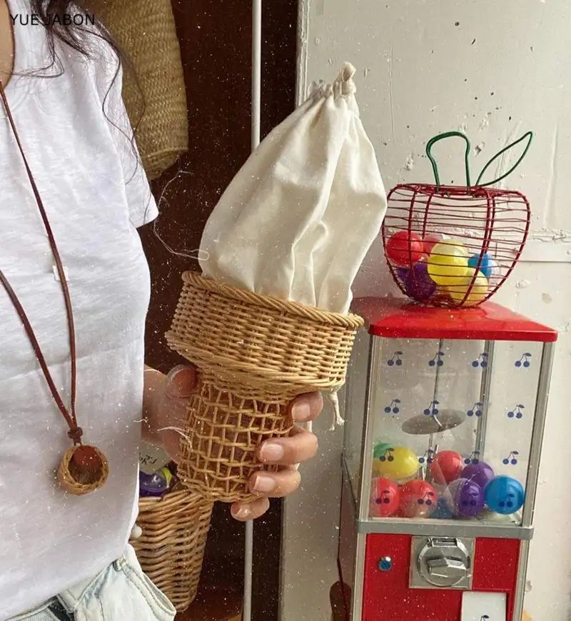 Ice Cream Design Woven Bag Swe - Luxury Bags Korea 评论和价格