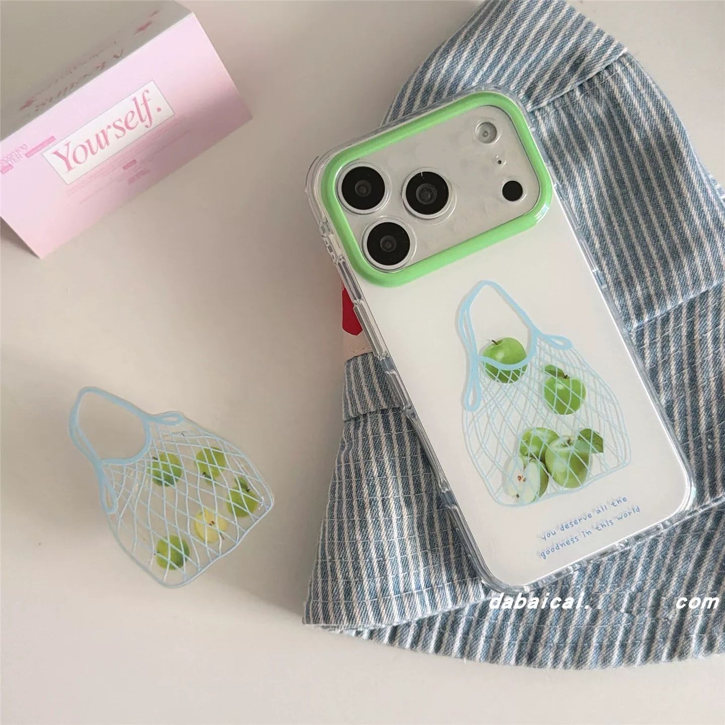 Korea ins Cute Bag of Green Ap - Luxury Bags Korea 评论和价格