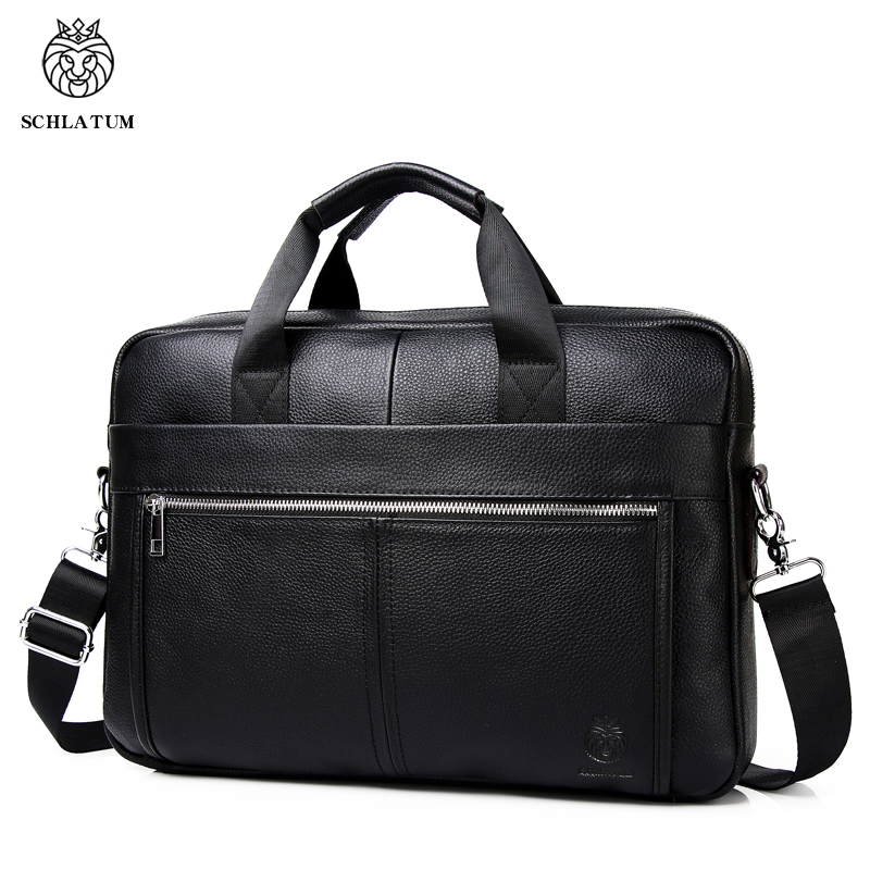 SCHLATUM Genuine Leather Brief - Luxury Bags That Fit Laptop 评论和价格