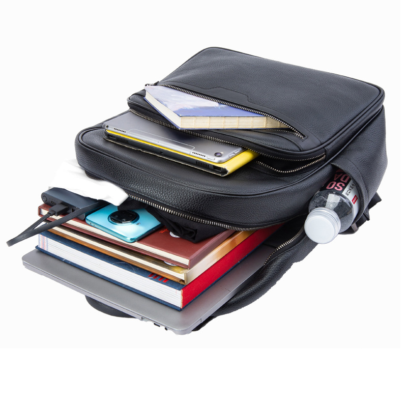 New Brand Genuine Leather Men  - Luxury Bags That Fit Laptop 评论和价格