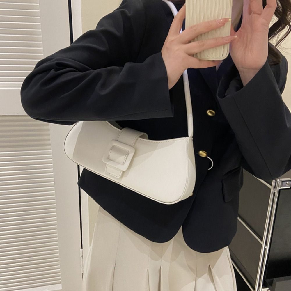 PU Leather Underarm bag Women  - Luxury Bags Korea 评论和价格